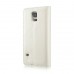 Samsung Galaxy S5 mini - Caseme Vintage Luxury Slim Flip PU Leather Stand Protective Phone Cover Case - White